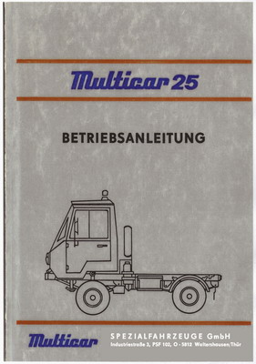 Schaltplan Multicar M25